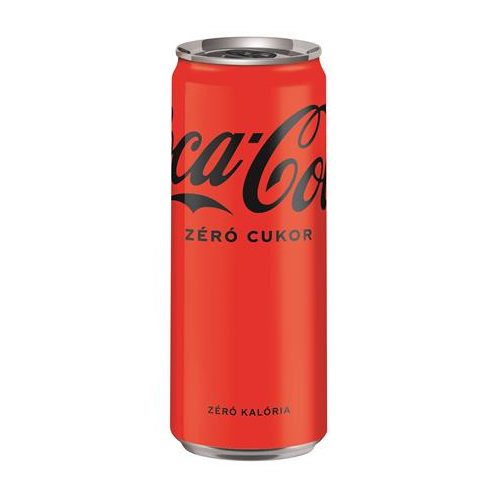 Üdítőital, szénsavas, 0,33 l, dobozos, COCA COLA "Coca Cola Zero"