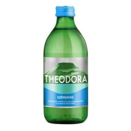   Ásványvíz, szénsavas, üveges, THEODORA, 0,33 l "Kereki"