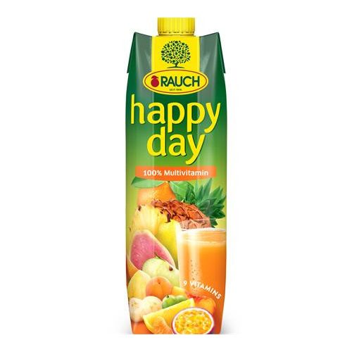 Gyümölcslé, 100%, 1 l, RAUCH "Happy day", multivitamin