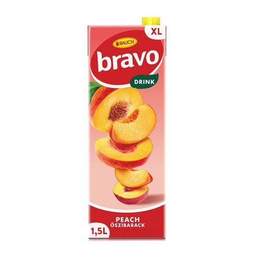 Gyümölcsital, 25%, 1,5 l, RAUCH "Bravo", őszibarack