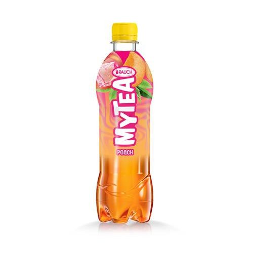 Üdítőital, szénsavmentes, 0,5 l, RAUCH "Mytea", őszibarack