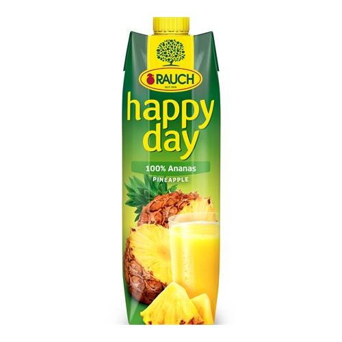 Gyümölcslé, 100%, 1 l, RAUCH "Happy day", ananász