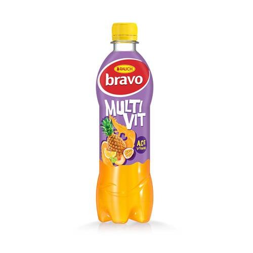 Gyümölcsital, 12%, 0,5 l, RAUCH "Bravo", multivitamin