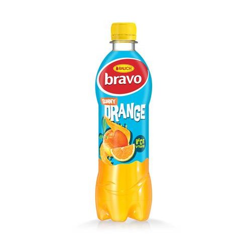 Gyümölcsital, 10%, 0,5 l, RAUCH "Bravo", narancs