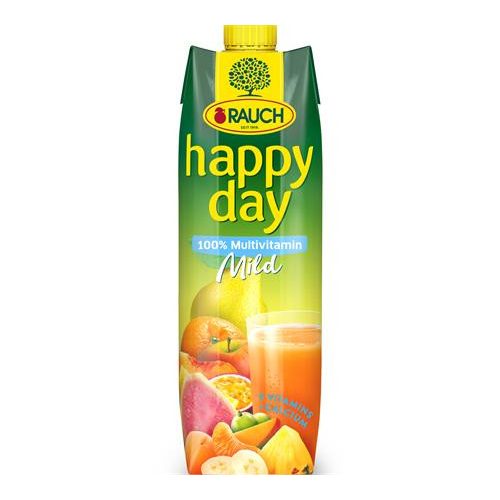 Gyümölcslé, 100%, 1l, RAUCH "Happy day", multivitamin mild