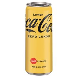   Üdítőital, szénsavas, 0,33 l, dobozos, COCA COLA "Coca Cola Zero Lemon"