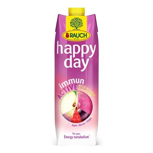 Gyümölcslé, 60%, 1l, RAUCH "Happy day", Immun Active