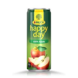   Gyümölcslé, 100%, 0,33 l, dobozos, RAUCH "Happy day", Apple