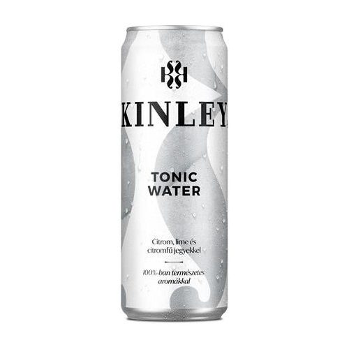 Üdítőital, szénsavas, 0,25 l, dobozos, KINLEY, tonic-citromfű