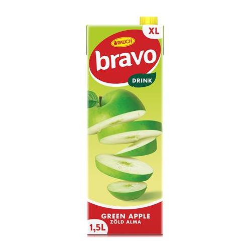 Gyümölcsital, 12%, 1,5 l, RAUCH "Bravo", zöld alma