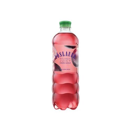 Ásványvíz, ízesített, VÖSLAUER "Balance Juicy", 0,75 l, vörös szőlő