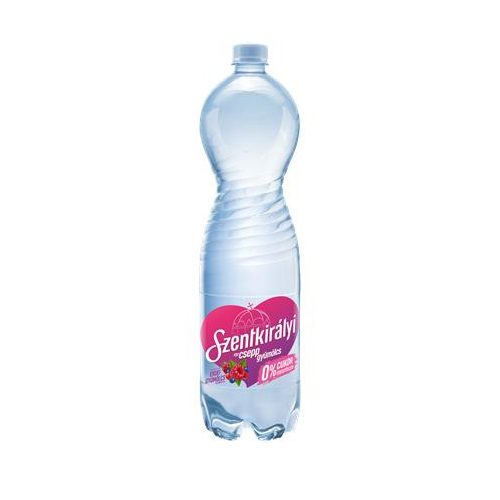 Ásványvíz, ízesített, SZENTKIRÁLYI, 1,5 l, "Egy csepp gyümölcs", erdei gyümölcs