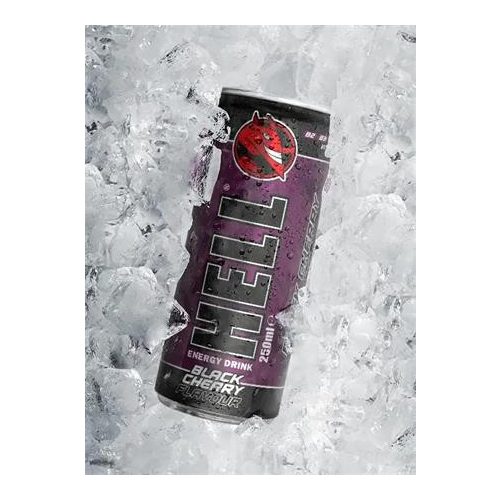 Energiaital, 250 ml, HELL "Black Cherry"