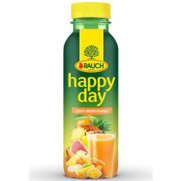   Gyümölcslé, 100%, 0,33 l, RAUCH "Happy day", Multivitamin