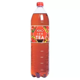   Üdítőital, szénsav- és cukormentes, 1500 ml, XIXO "Ice Tea", eperízű rooibos jegestea