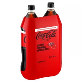   Üdítőital, szénsavas, 2x1,75 l, COCA COLA "Coca Cola Zero"