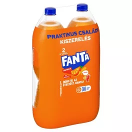 Üdítőital, szénsavas, 2x1,75 l, FANTA, narancs