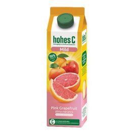   Gyümölcslé, 100%, 1 l, HOHES C "Mild Juice", pink grapefruit-alma-narancs