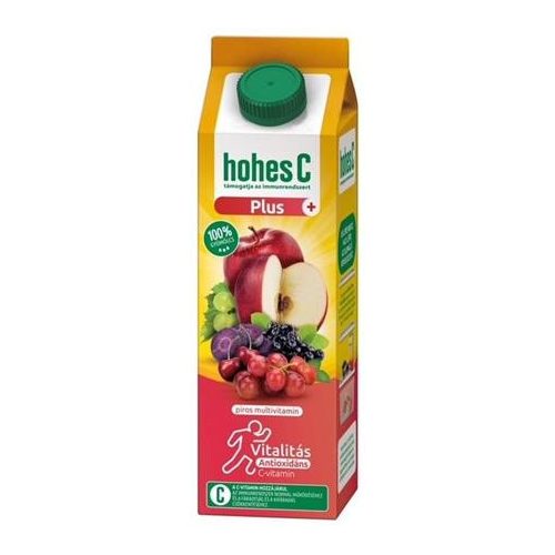 Gyümölcslé, 100%, 1 l, HOHES C, "Plus Antiox", red multivitamin