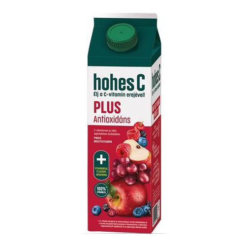Gyümölcslé, 100%, 1 l, HOHES C, "Plus Antiox", red multivitamin