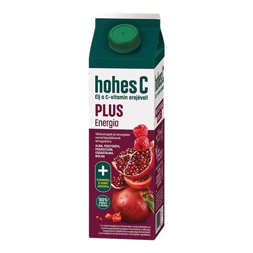 Gyümölcslé, 100%, 1l, HOHES C "Plus Energia", gyümölcs-zöldség