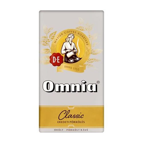 Kávé, pörkölt, őrölt, vákuumos csomagolásban, 250 g, DOUWE EGBERTS "Omnia"