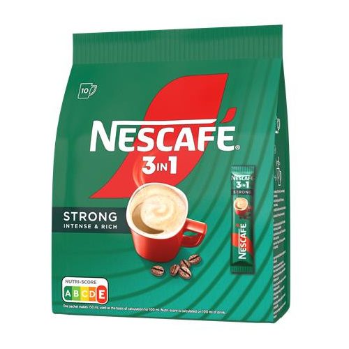 Instant kávé stick, 10x16,5 g, NESCAFÉ,  3in1 "Strong"