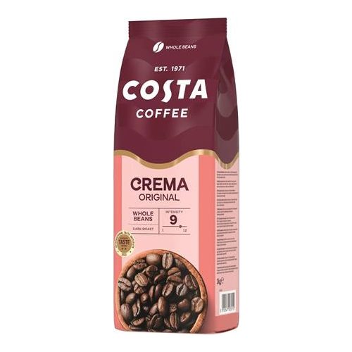 Kávé, sötét pörkölésű, szemes, 1000 g, COSTA "Café Crema Blend Original"