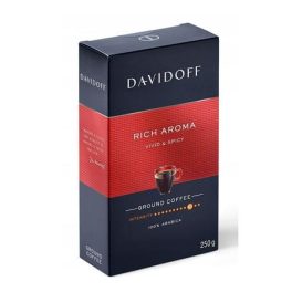   Kávé, pörkölt, őrölt, 250 g, DAVIDOFF "Rich Aroma"