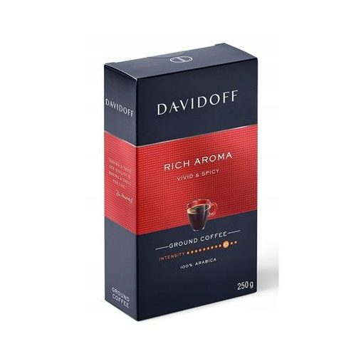 Kávé, pörkölt, őrölt, 250 g, DAVIDOFF "Rich Aroma"