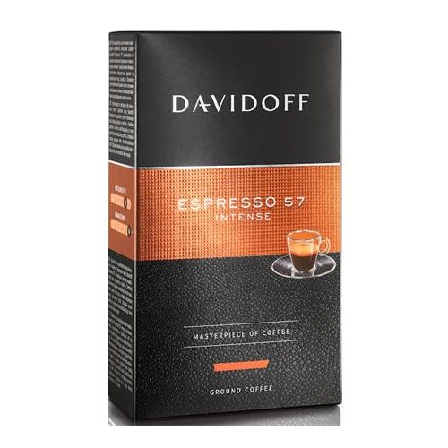 Kávé, pörkölt, őrölt, 250 g, DAVIDOFF "Espresso 57"