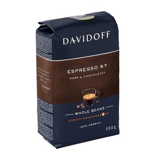 Kávé, pörkölt, szemes, 500 g, DAVIDOFF "Espresso 57"