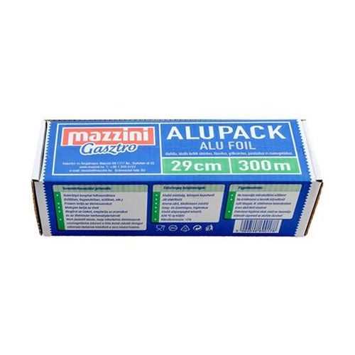 Alufólia, 29 cm x 300 m, 9 µ, erős, MAZZINI "Gasztro"