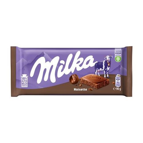 Táblás csokoládé, 90 g, MILKA "Noisette"