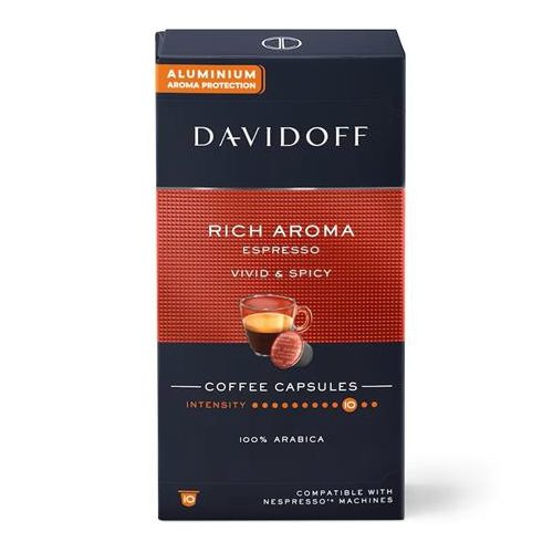 Kávékapszula, 10 db, DAVIDOFF "Rich Aroma"