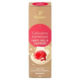  Kávékapszula, 10 db, TCHIBO "Cafissimo Espresso White Choc & Raspberry"