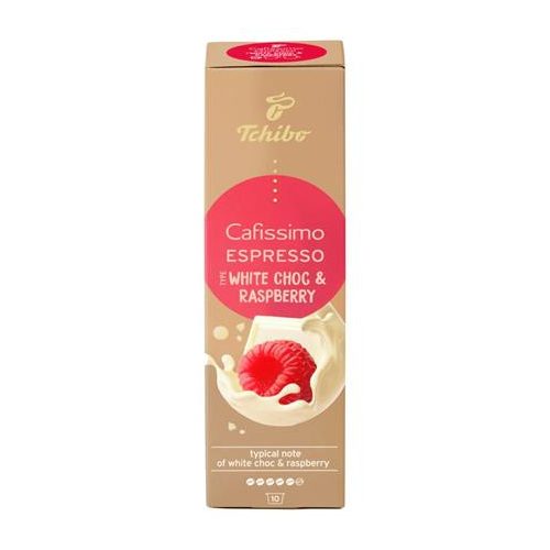 Kávékapszula, 10 db, TCHIBO "Cafissimo Espresso White Choc & Raspberry"