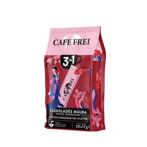 Instant kávé, 20x17 g, CAFE FREI "Tokiói csokoládés málna 3 in 1"