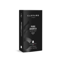   Kávékapszula, Nespresso® kompatibilis, 10 db, CARRARO "Puro Arabica"