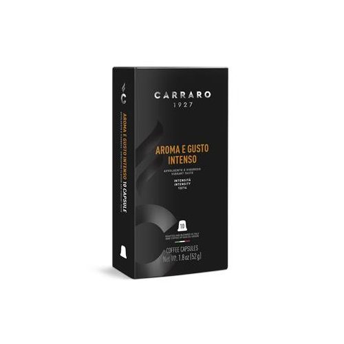 Kávékapszula, Nespresso® kompatibilis, 10 db, CARRARO "Aroma E Gusto Intenso"