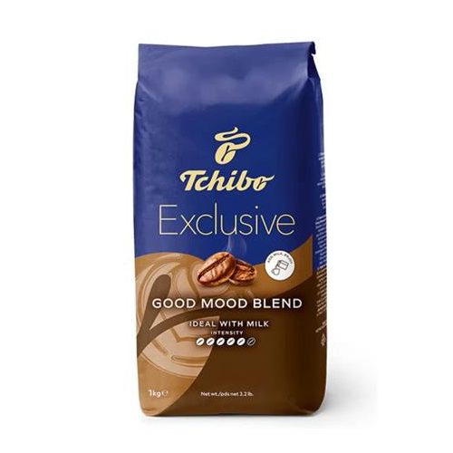Kávé, pörkölt, szemes, 1000 g, TCHIBO "Exclusive Good Mood Blend"