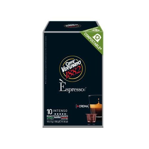 Kávékapszula, Nespresso® kompatibilis, 10 db, CAFFÉ VERGNANO "Espresso Intenso"