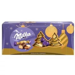 Szaloncukor, 255 g, MILKA, marcipános
