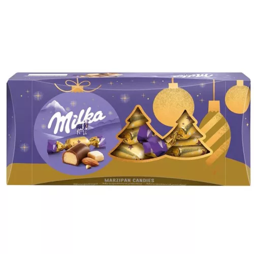 Szaloncukor, 255 g, MILKA, marcipános