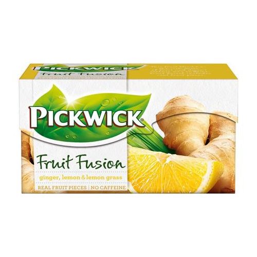 Gyümölcstea, 20x2 g, PICKWICK "Fruit Fusion", gyömbér-citrom