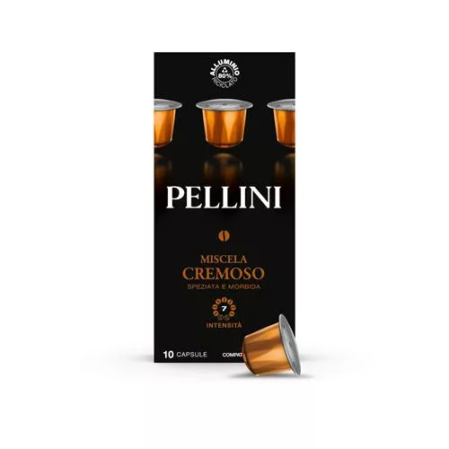 Kávékapszula, Nespresso® kompatibilis, 10 db,  PELLINI, "Cremoso"