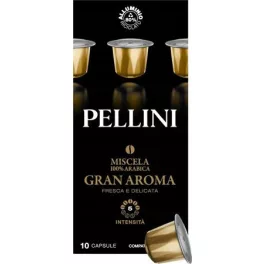   Kávékapszula, Nespresso® kompatibilis, 10 db, PELLINI, "Gran Aroma"