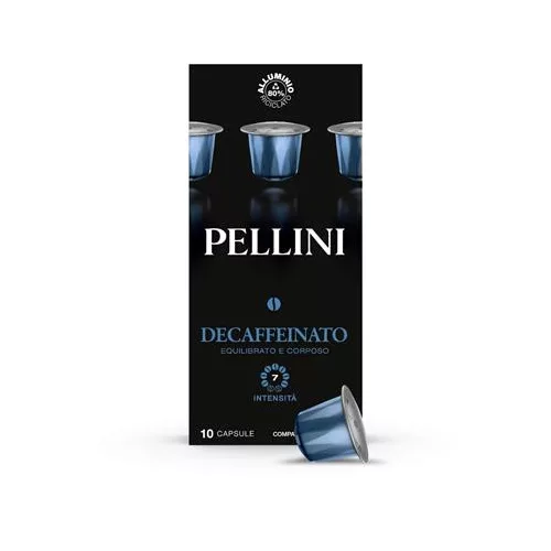 Kávékapszula, Nespresso® kompatibilis, 10 db, PELLINI, "Top koffeinmentes"