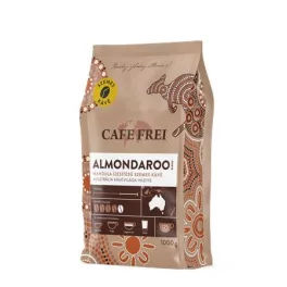   Kávé, pörkölt, szemes, 1000 g, CAFE FREI "Almondaroo" mandulás
