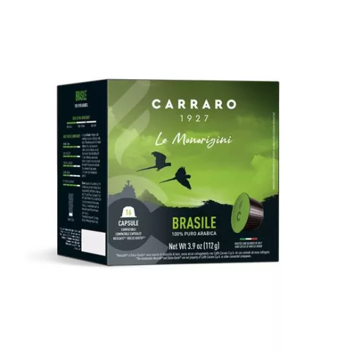Kávékapszula, Dolce Gusto® kompatibilis, 16 db, CARRARO "Brasile"